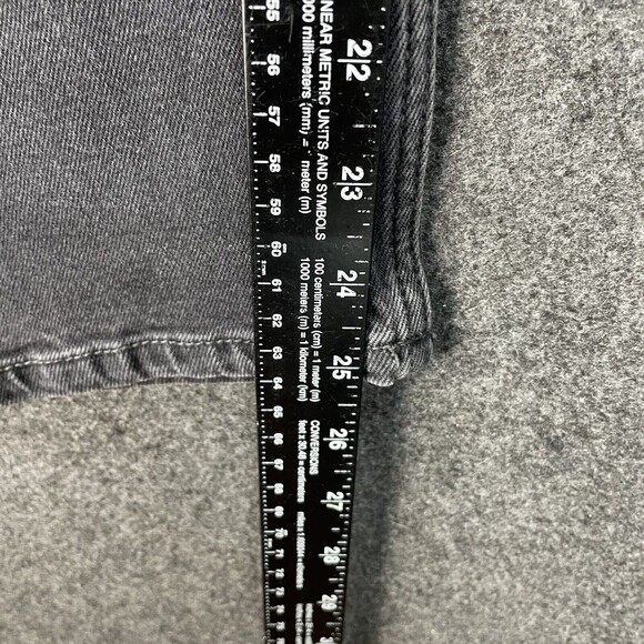 Hollister Curvy Ultra High Rise Mom Jean Women’s 15R Black Gray Stretch Two Tone - Picture 8 of 10